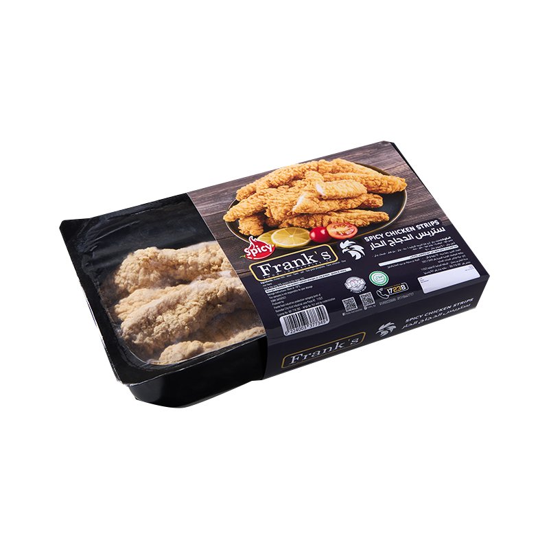 25 استربس دجاج حار علبة 500 جم - الصورة 1